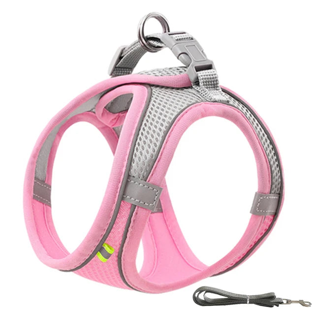Dog Cat Harness/Vest Reflective Breathable Adjustable