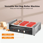 17 Hot Dogs Capacity Hotdog Machine Grill Cooker