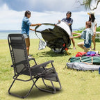 2-Piece Zero Gravity Reclining Lawn Chairs Set