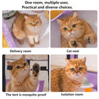 Foldable Mesh Ventilated Circular Cat Nest