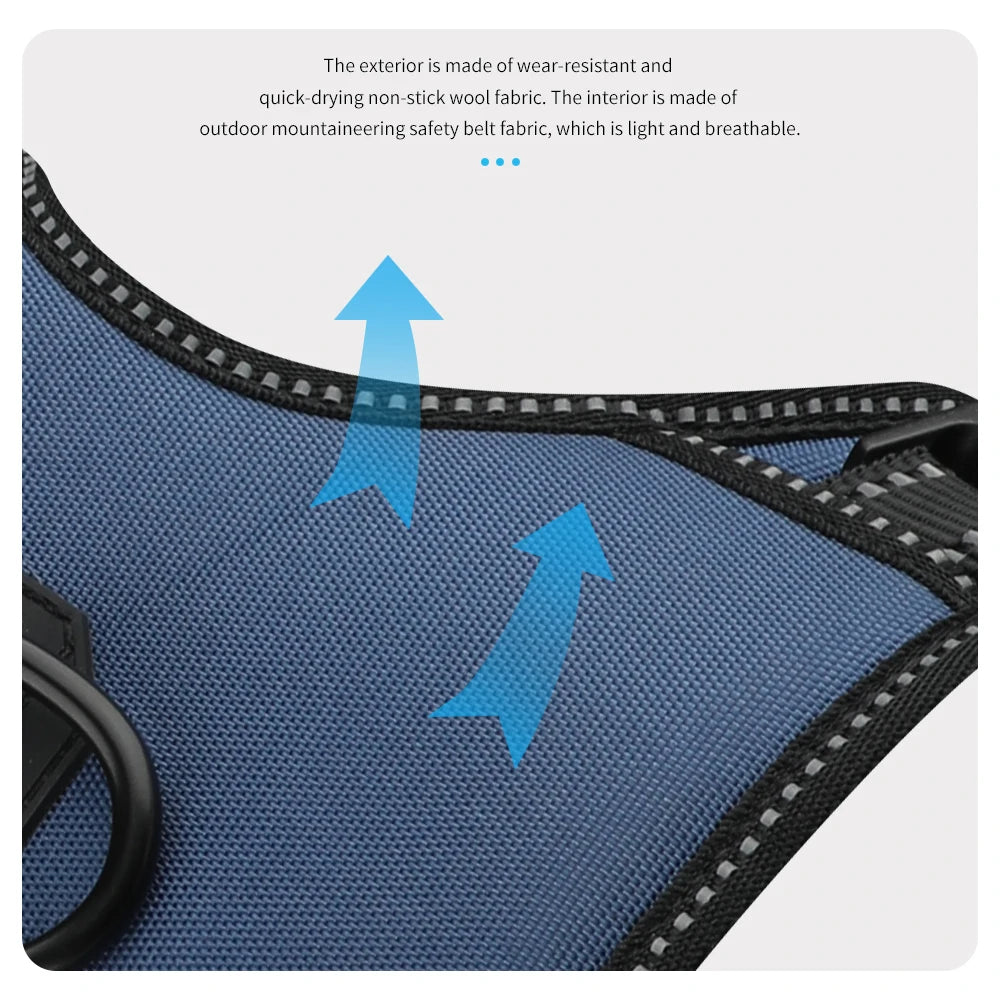 Dog Harness Adjustable Reflective Vest Easy Control