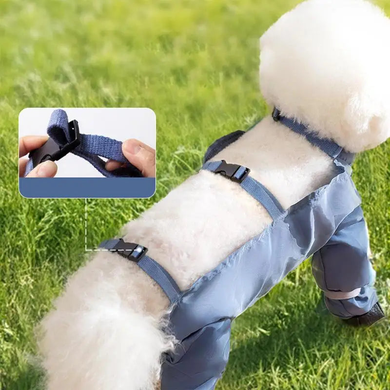 Waterproof Dog Boots With Suspenders