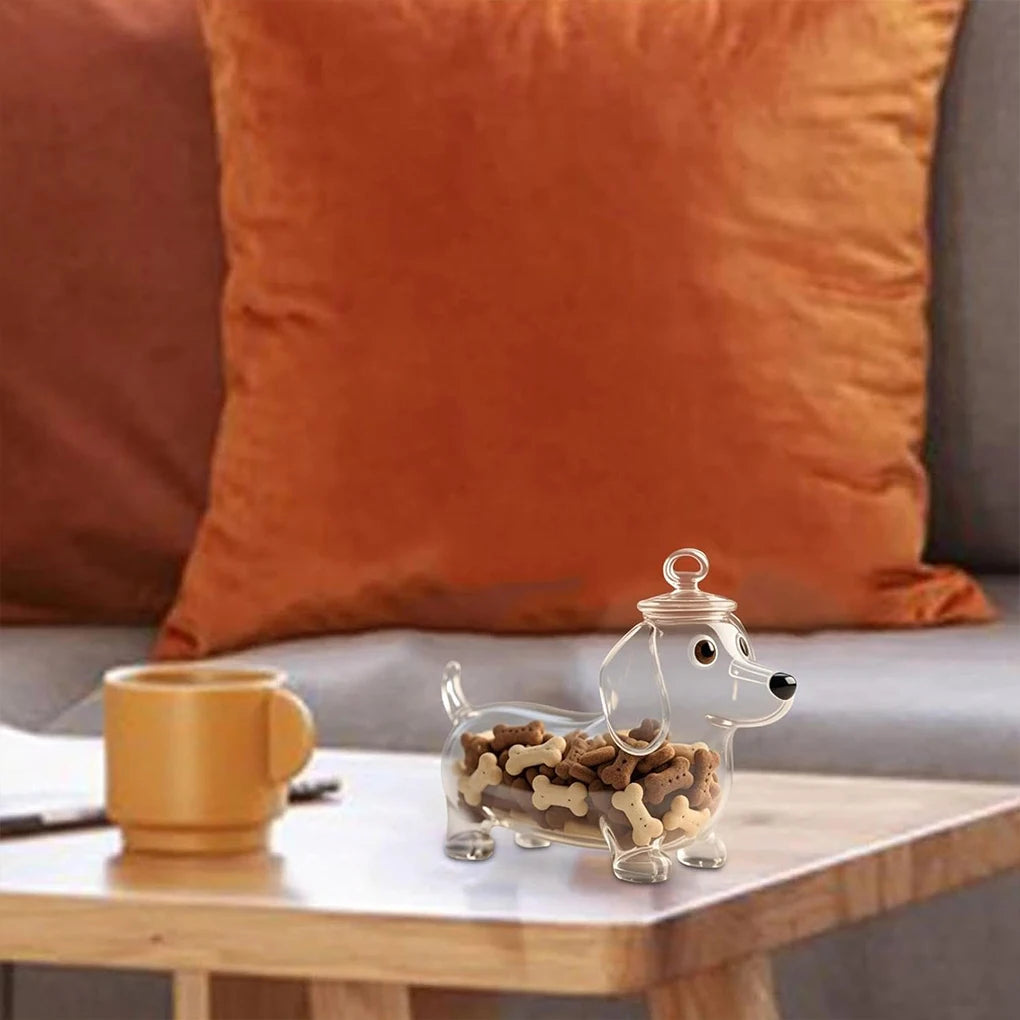 Glass Snack Jar Container With Lid seal