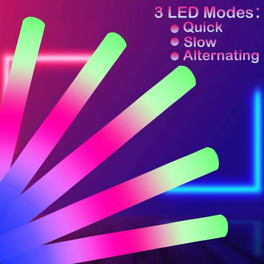 110pcs LED Foam Glow Sticks Glow Party Supply