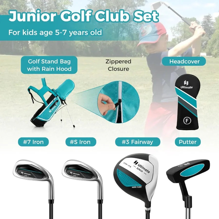 Junior Golf Club Practice Set Right Hand With Stand Bag
