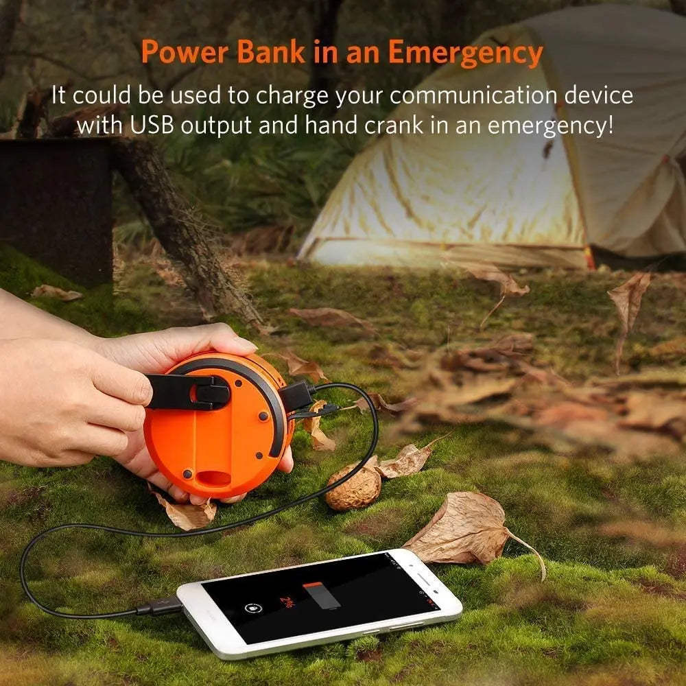 Solar Power Bank Lamp Rechargeable