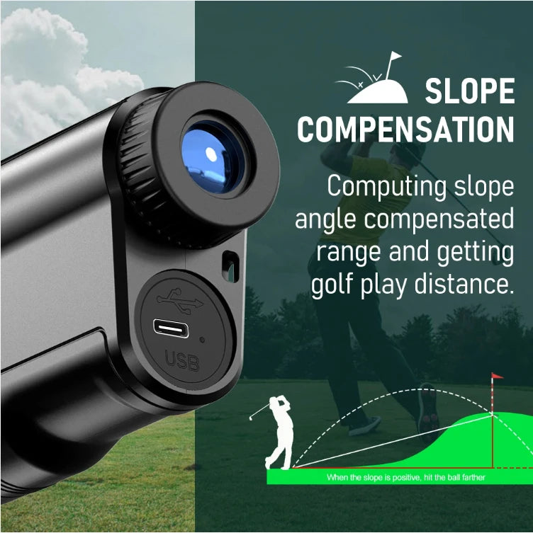 Magnification Golf Rangefinder,  Slope-Compensated Distance