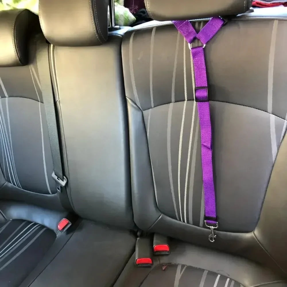 Dog Car Headrest Seat Belt, Safety Harness for Travel