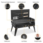 Portable Charcoal BBQ Grill Folding Desktop
