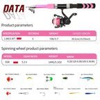 Kids Extendable Fishing Rod Set With Carry Bag