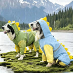 Large Dog Dinosaur Raincoat Four Legged Waterproof