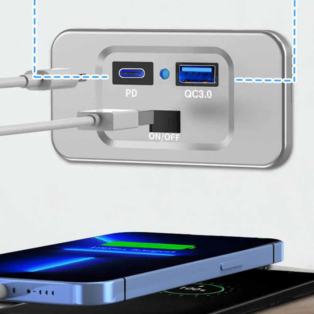 RV USB Outlet Fast Charging Port