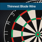 Dart Board 18 Inch with Steel Tip Darts Swivel Number Ring
