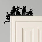 1pc, Metal Art Wall Decoration, Cats