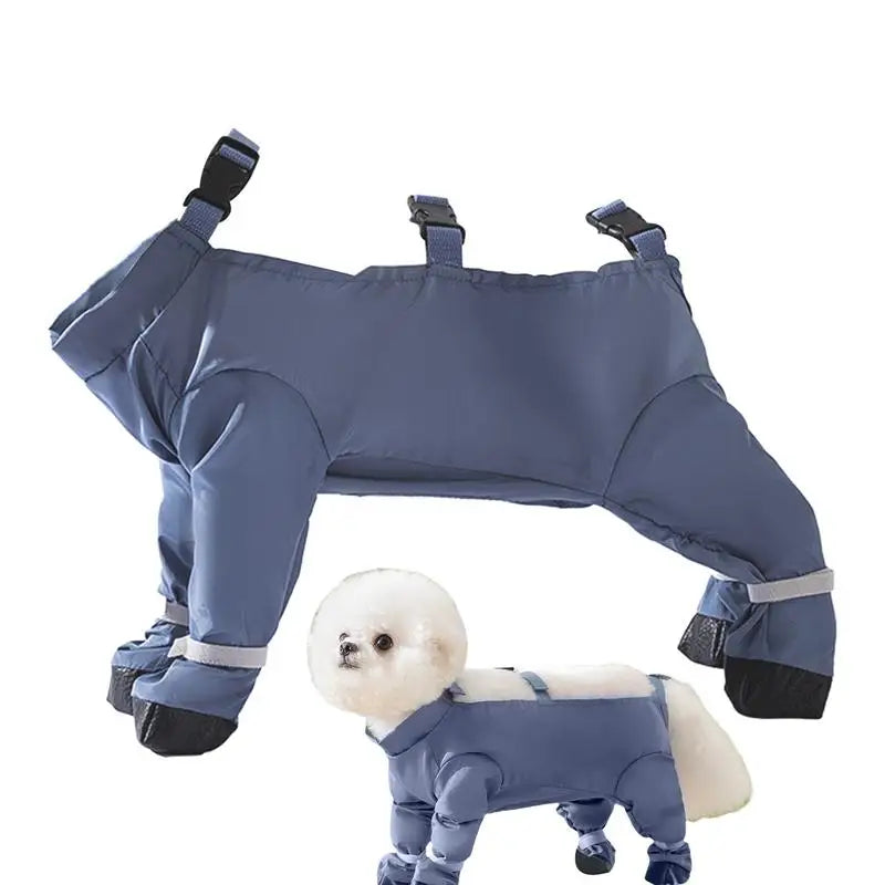 Waterproof Dog Boots With Suspenders