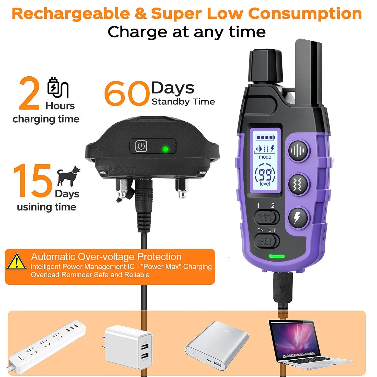 3300Ft Electric Dog Training Collar Remote Control