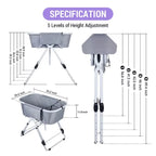 Elevated Dog Bath Tub/Station, Foldable, Adjustable