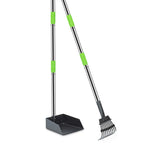 Pet Waste Removal Scoop Tray and Rake Set,