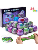 24 Pcs Mini Slime Multicolor Galaxy Slime Balls