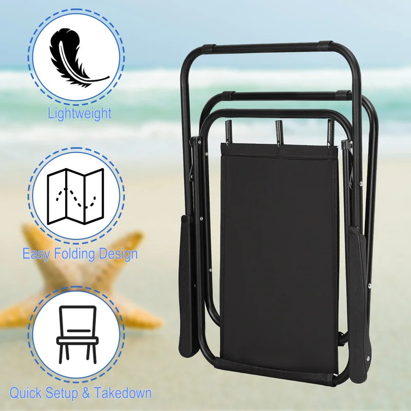 Heavy Duty Folding  Chair 

Portable Camping Lawn Chairs for Picnic TravelBeach