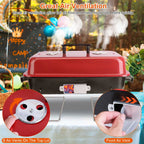 Portable Charcoal BBQ Grill         Folding Tabletop Smoker.   for Outdoor Camping Picnic Backyard Cooking