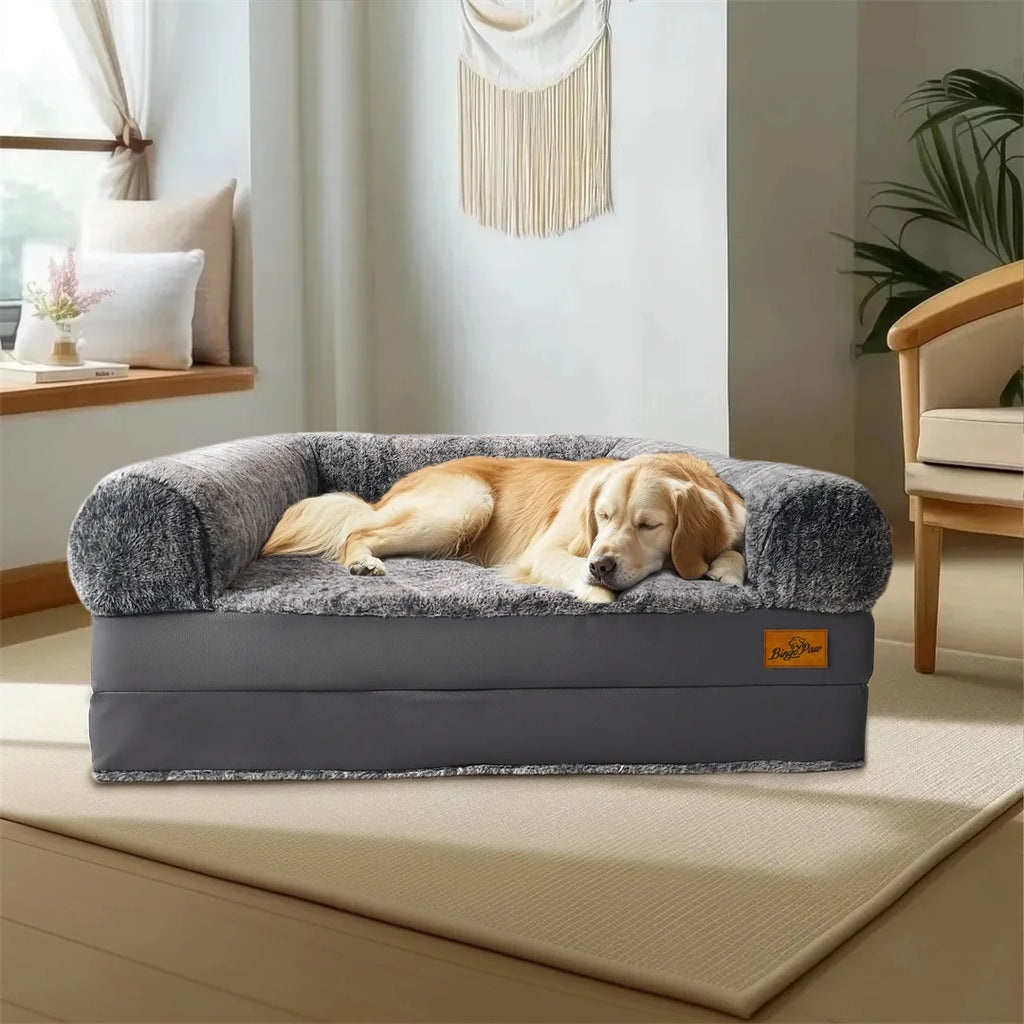 Human-Size Calming Dog Bed Foldable Orthopedic