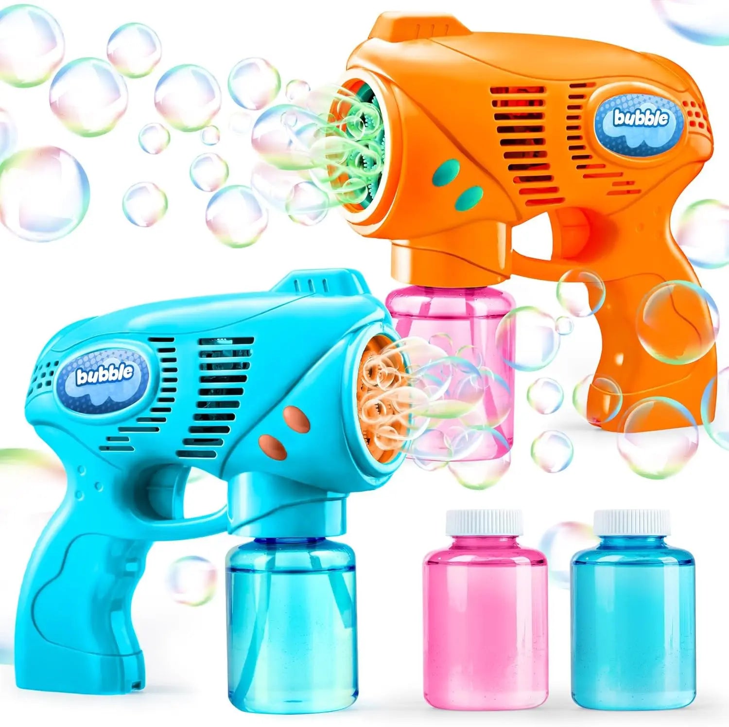 2 Bubble Guns with Refill Solution