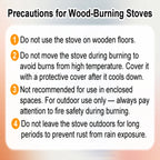 19 Inch Smokeless Fire Pit for Outdoor Wood Burning,