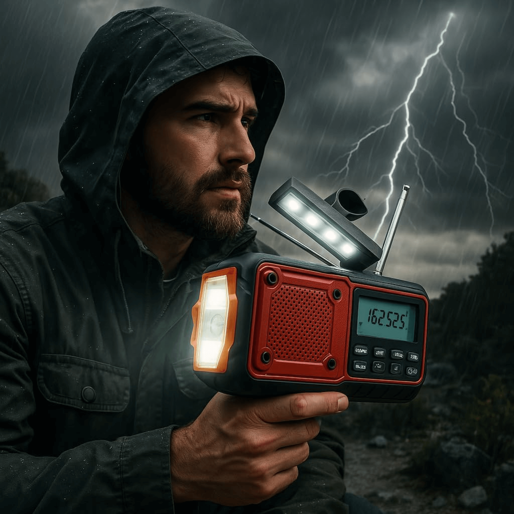 Multi-Powered Emergency Radio with NOAA