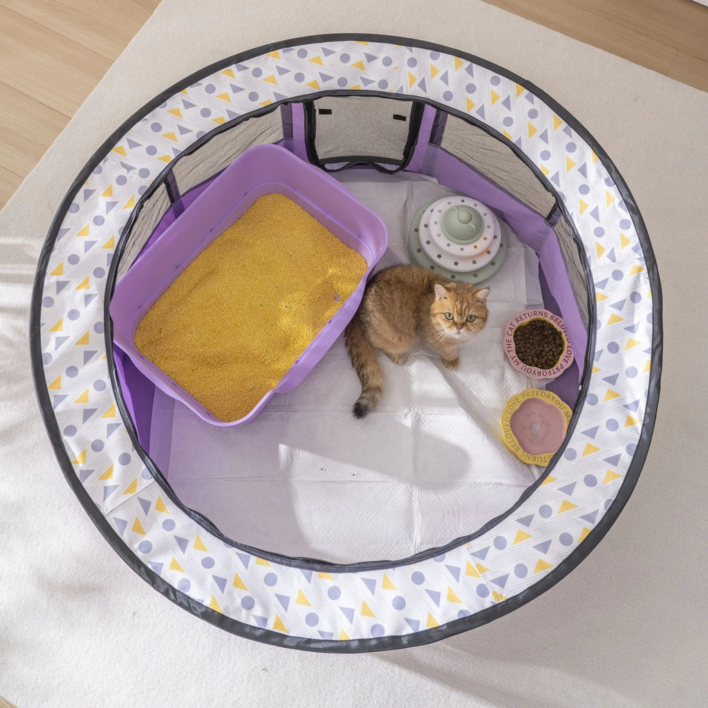 Foldable Mesh Ventilated Circular Cat Nest