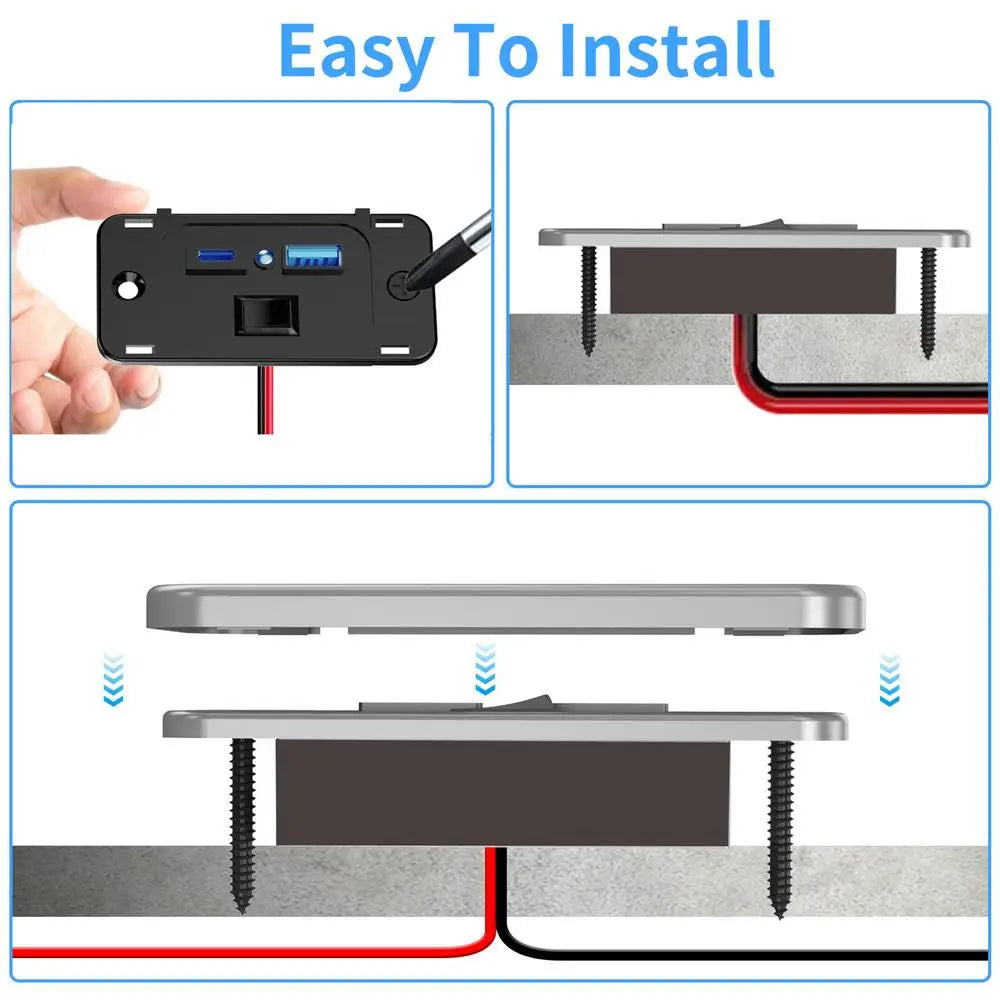RV USB Outlet Fast Charging Port