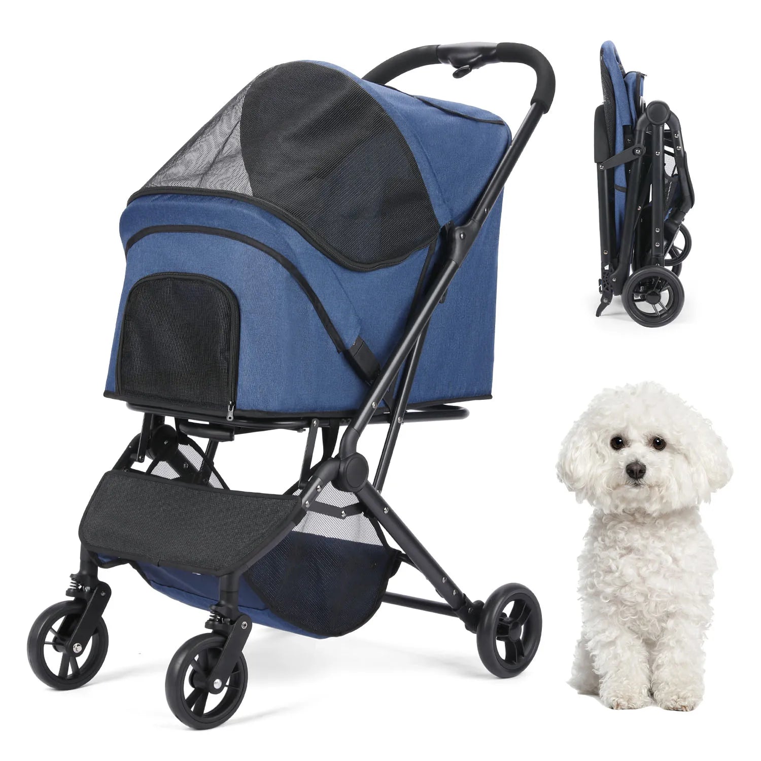 Pet Trolley Jogging Stroller Small Medium Dogs Cat