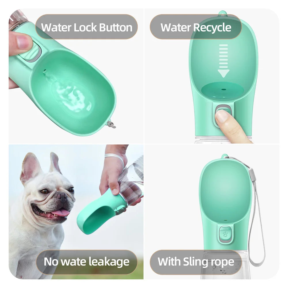 Portable Dog Water Bottle  Leakproof 
Walking Drinking Bowls