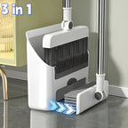 3in 1 Broom and Dustpan Set Floor Brush Long-handled