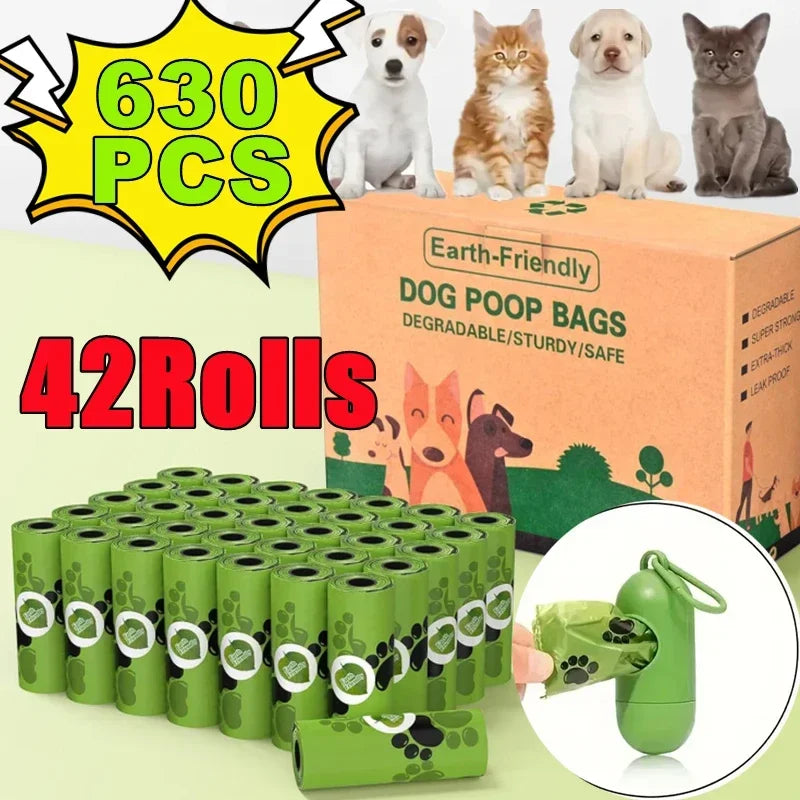 Dog Poop Bags Biodegradable Dispenser