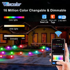Wiscolor LED Light APP Control for Garden Lawn Courtyard