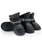 4Pcs Pet WaterProof Rain Shoe Anti-slip Rubber Boot