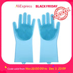 Pet Bathing Glove - Silicone Scrubber Mitt