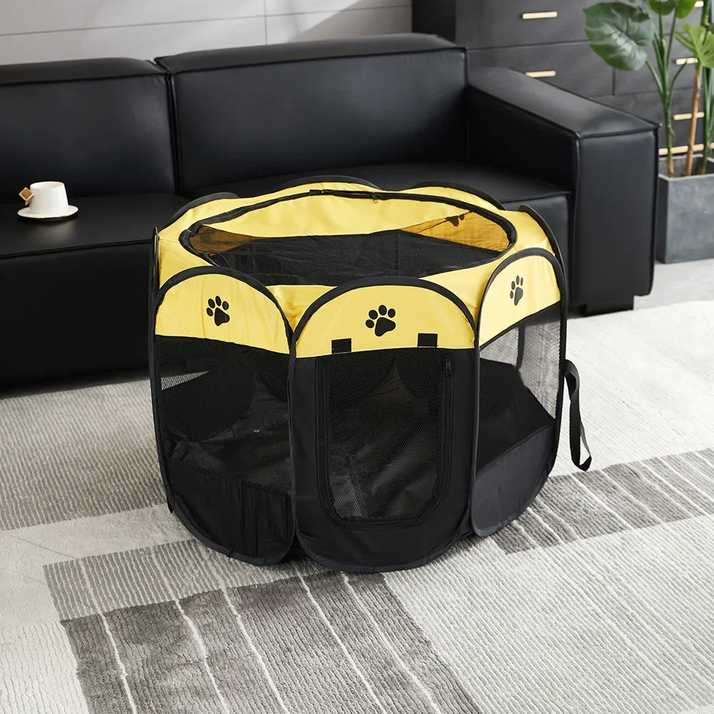 Foldable Pet Tent Durable Grip House  Octagonal