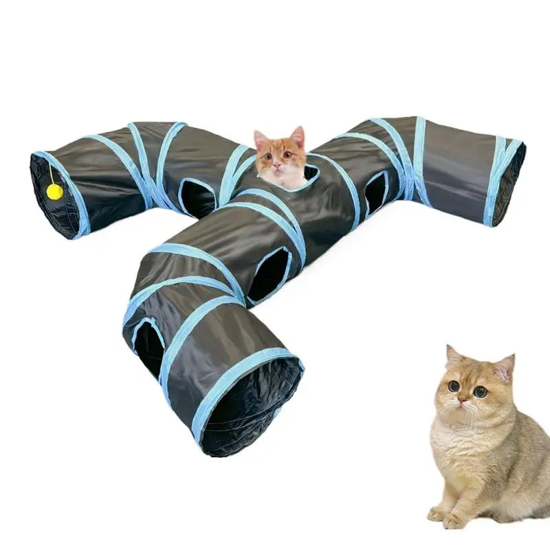 Cat Toy Tunnel Indoor Hide Interactive Tube