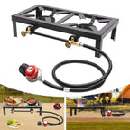 2 Burners Portable Gas Stove Propane Cooker