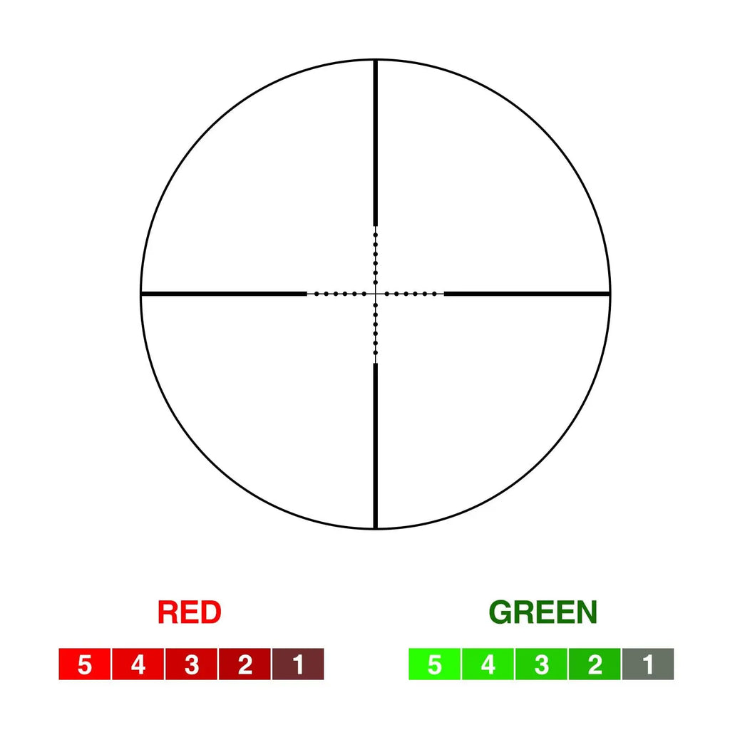 Rifle Scope, Illuminated, Optical, With Mounts