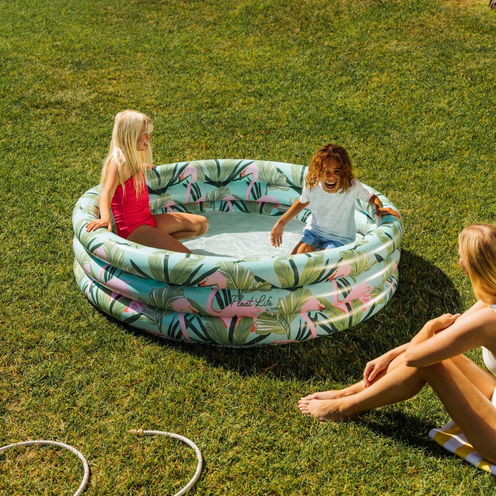 Inflatable Round Three-Ring Pool
 For Children Aged 6-12 Yrs.