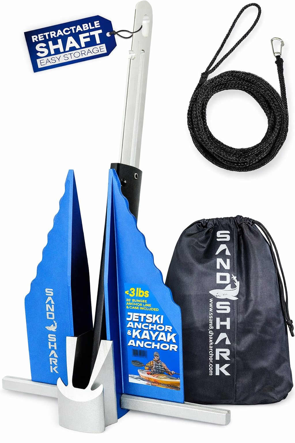 Mini Fluke Anchor (Anchor, Line, Case)