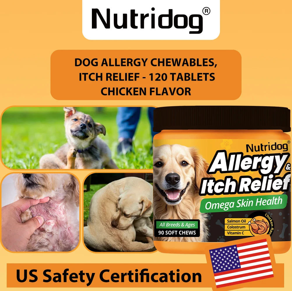 Dog Allergy Itch Relief Chews For Immune Health