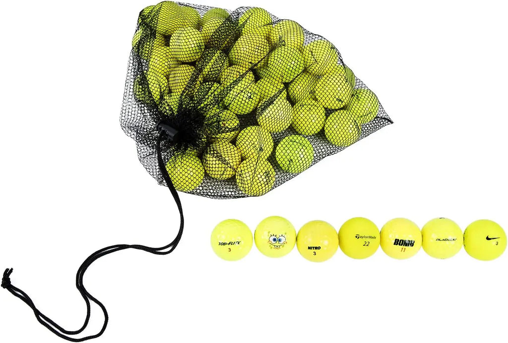 48-Pack Recycled Golf Balls with Mesh Bag