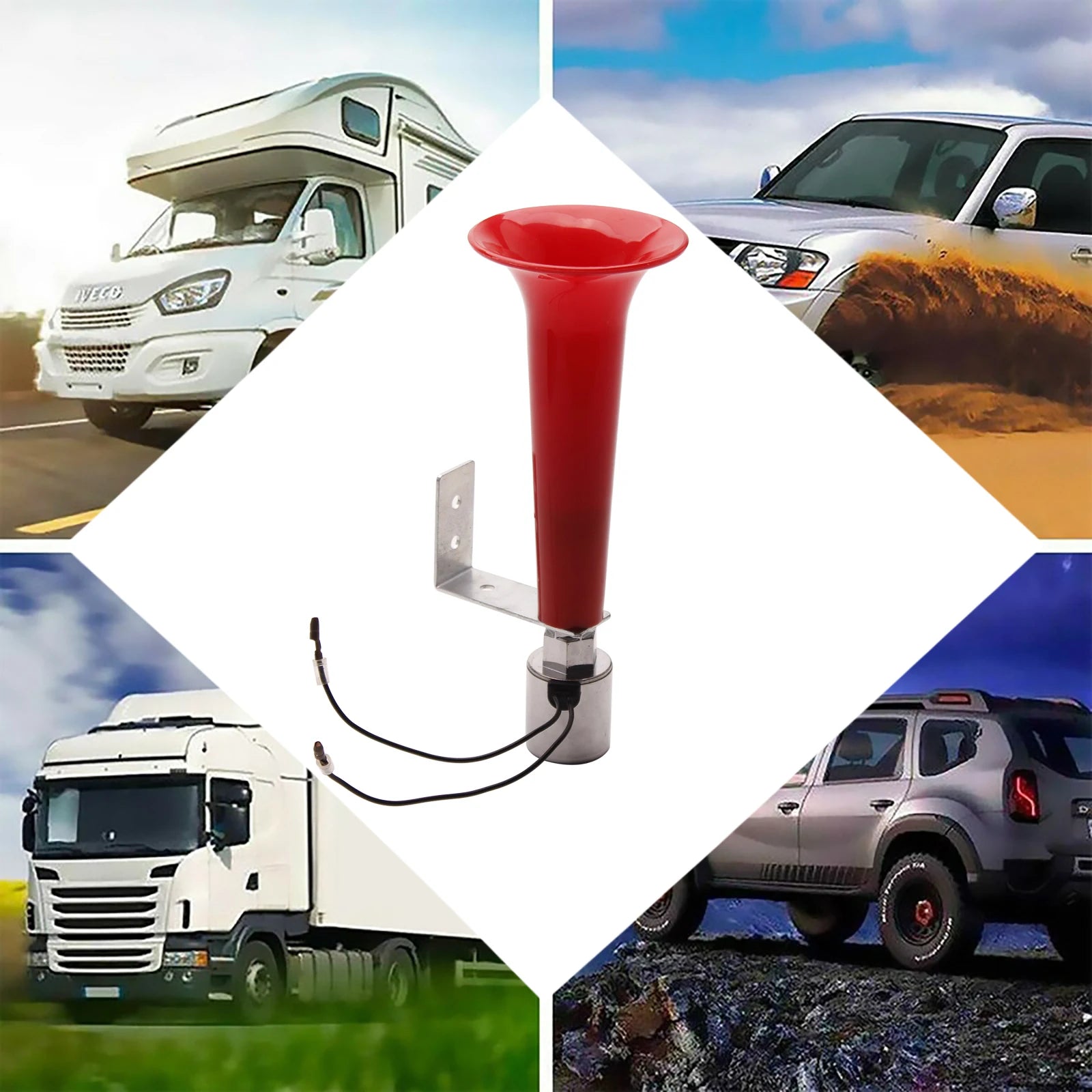 Loud Air Horn:  Car, Truck, Motorcycle, Alarm