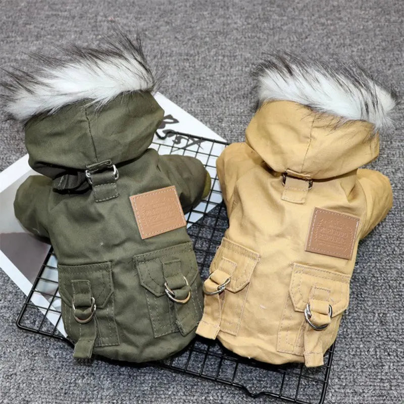 Coat Warm Hooded Jacket For Small Medium Dogs
