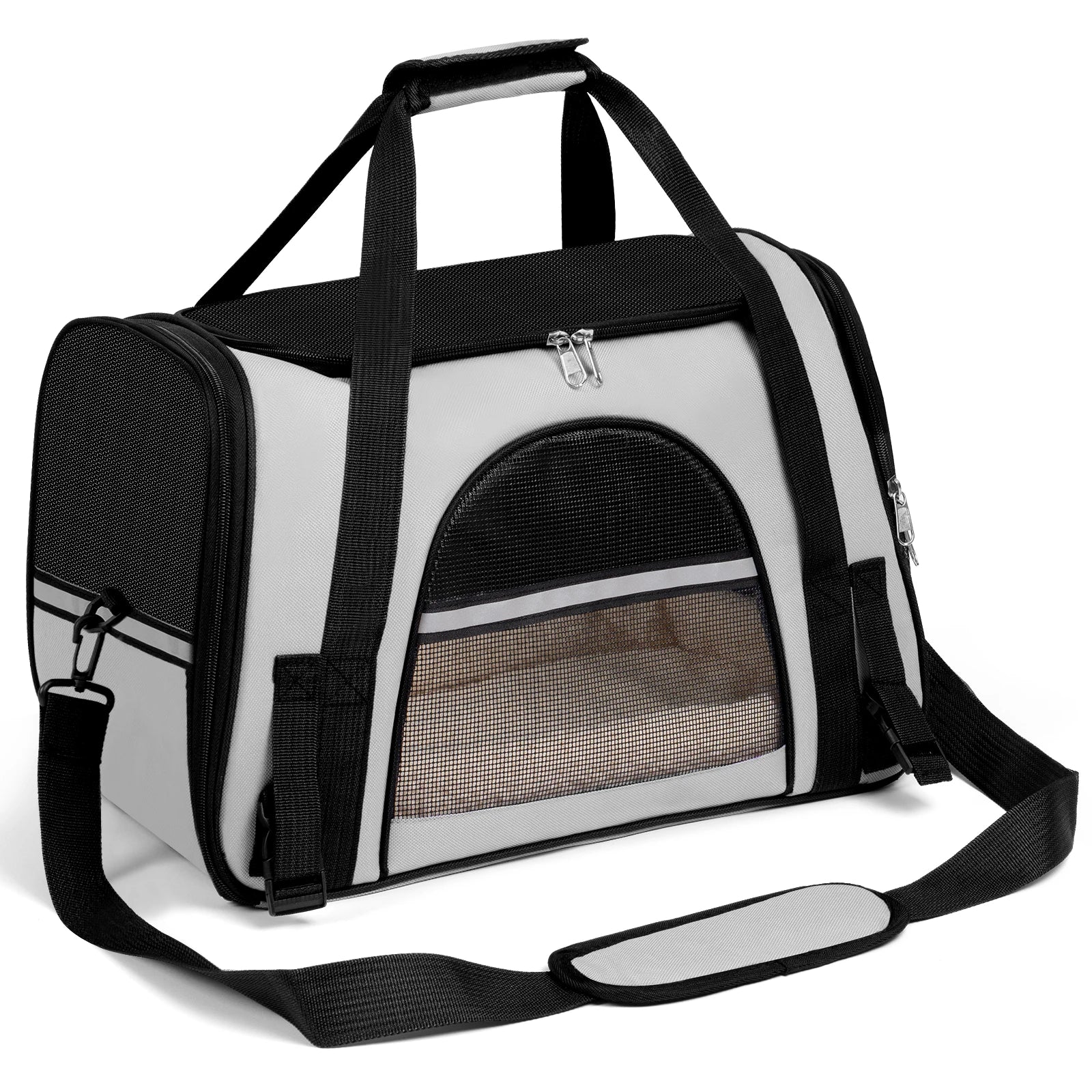 Portable Dog Carrier for Small, Medium Cats Up To 15Lbs.