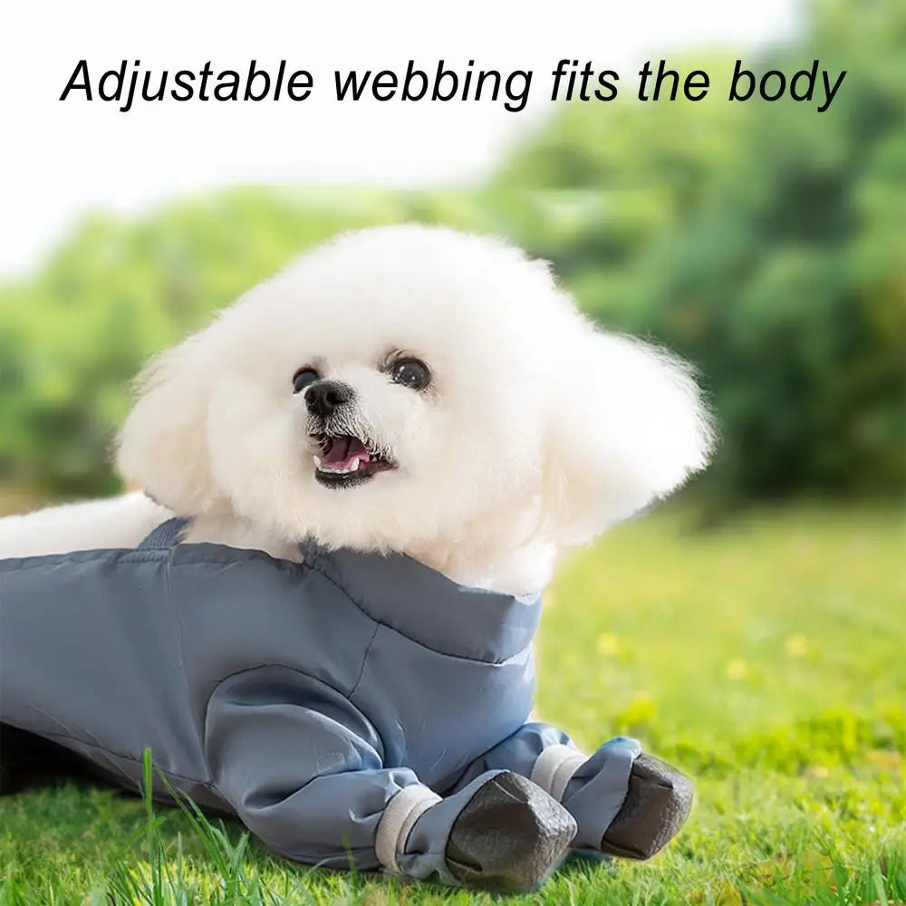 Waterproof Dog Boots With Suspenders